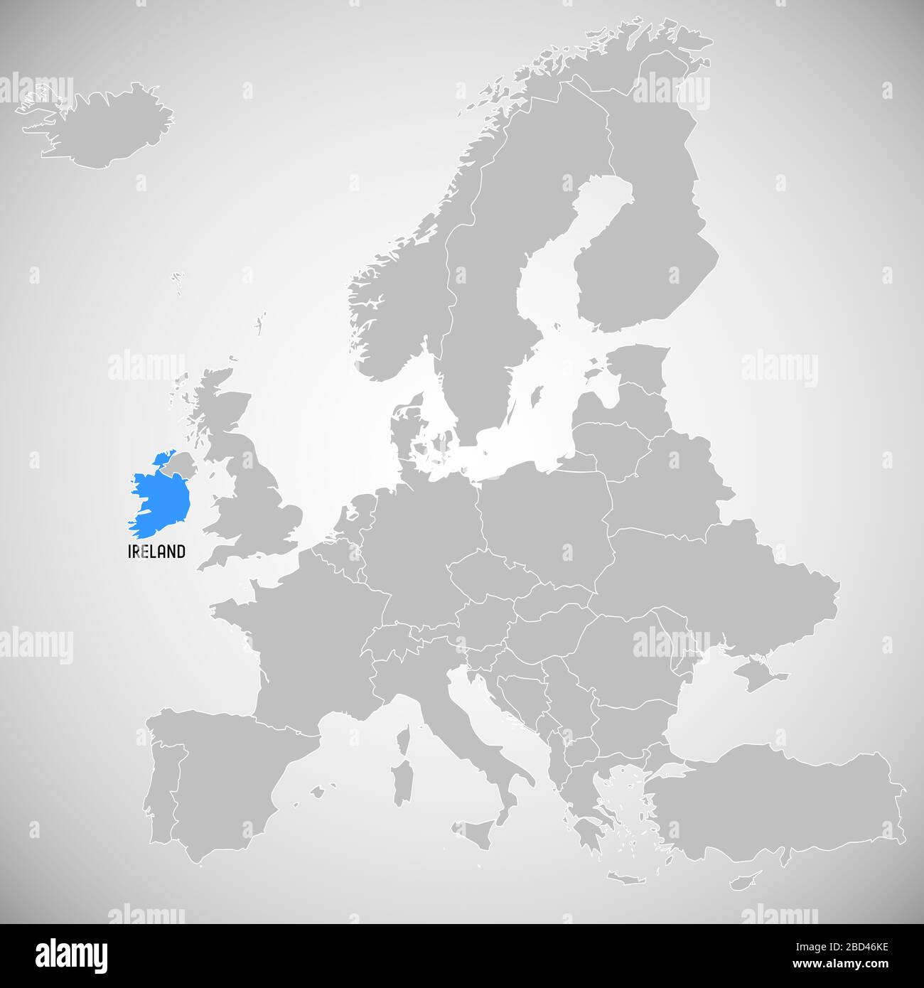 Ireland map Stock Photo Alamy