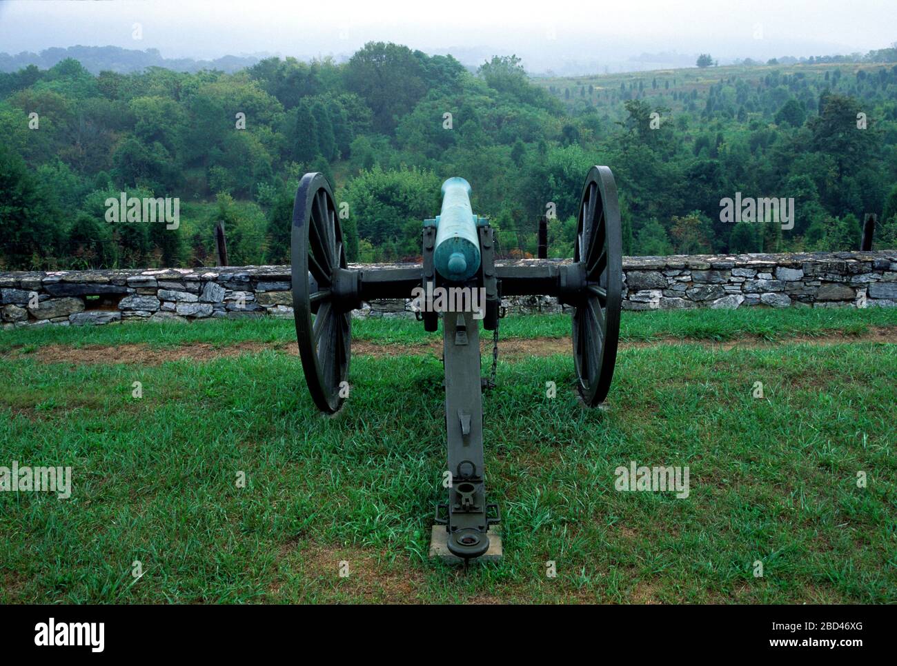 Cannon, Antietam National Battlefield, Maryland Stock Photo