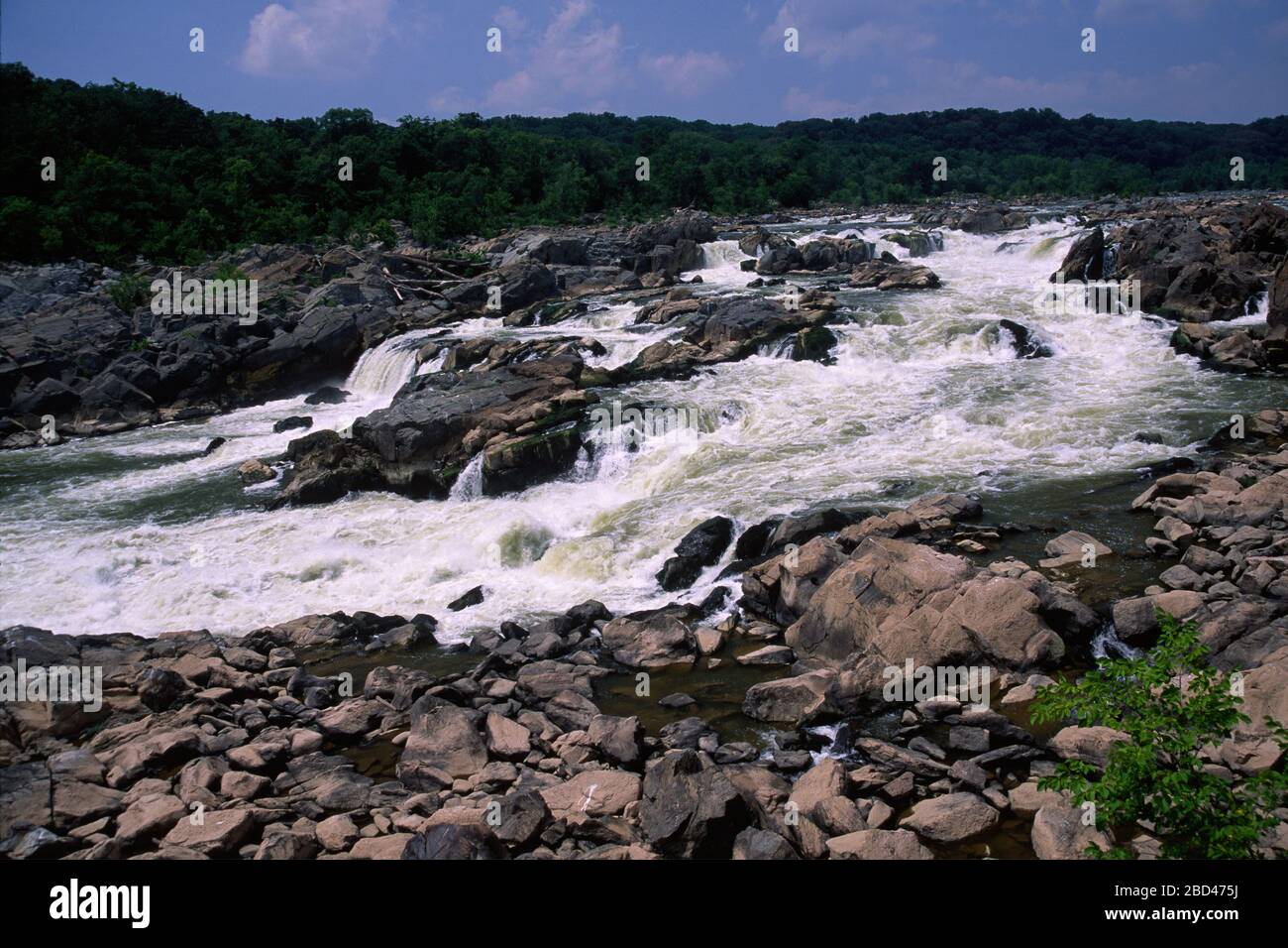 Great Falls, Chesapeake & Ohio Canal National Historical Park, Great Falls Park, Maryland Stock Photo