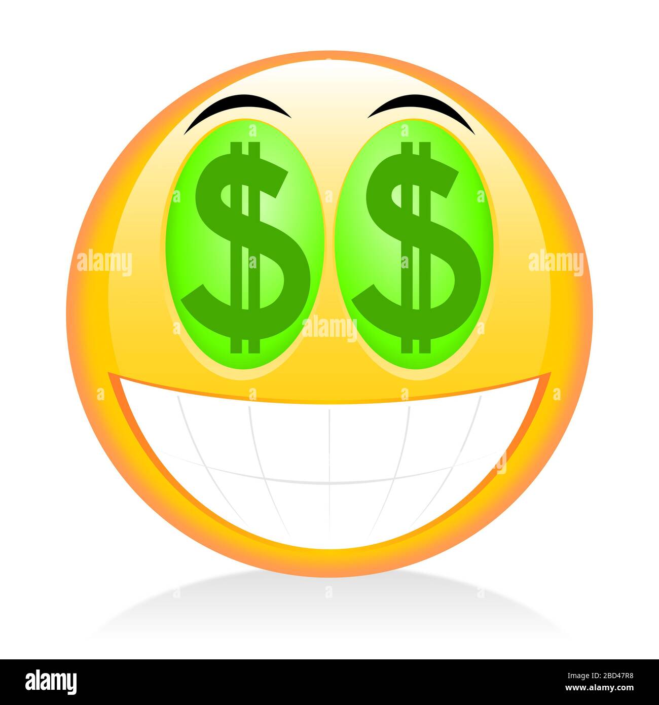 Emoji, emoticon - dollar sign Stock Photo - Alamy