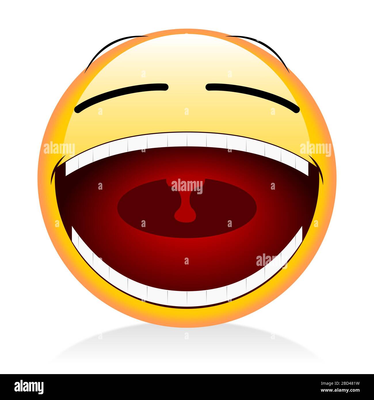 Yellow emoji - laughing Stock Photo - Alamy
