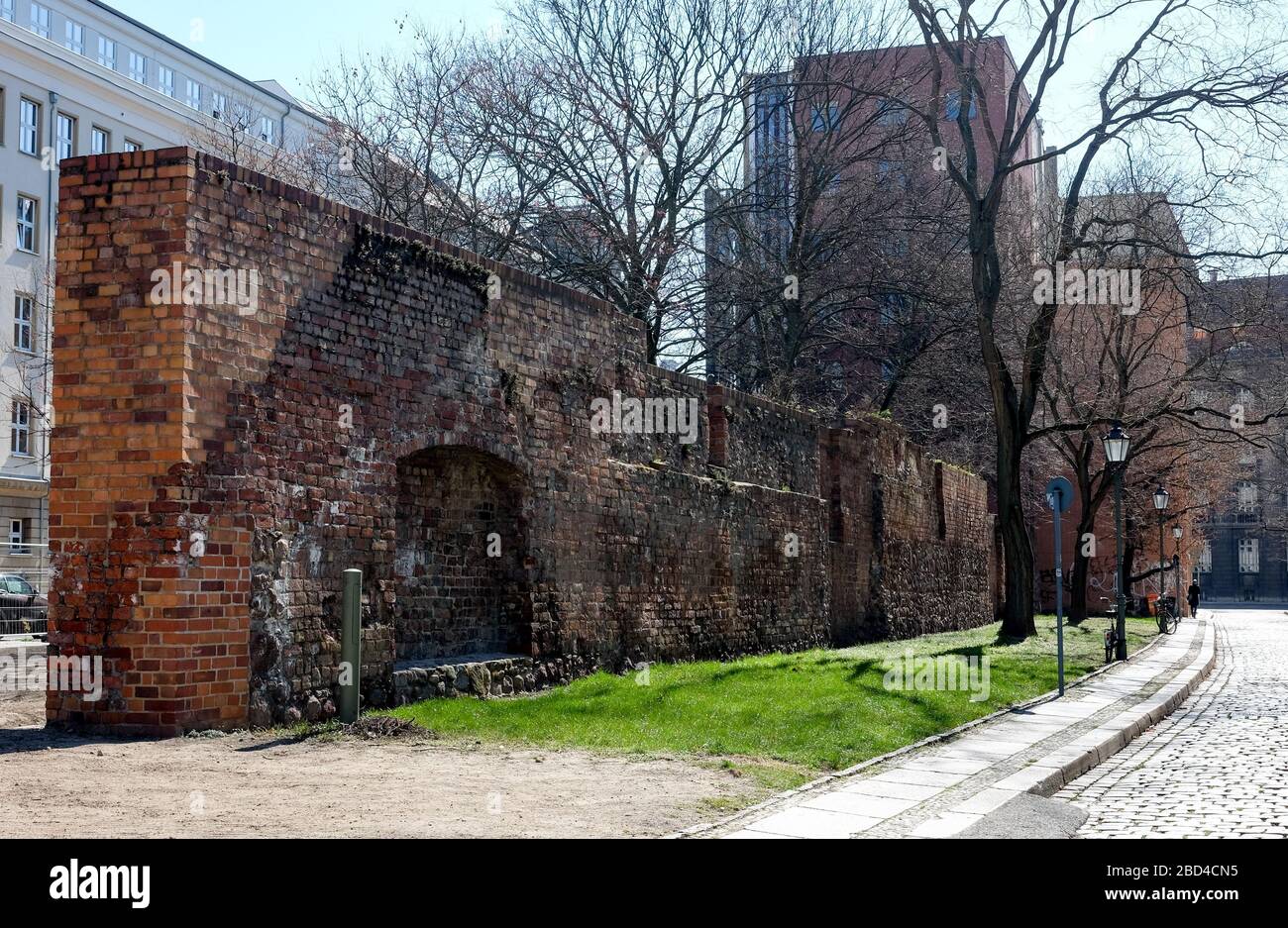 Berlin, Germany. 06th Apr, 2020. Remains of the old Berlin city wall ...