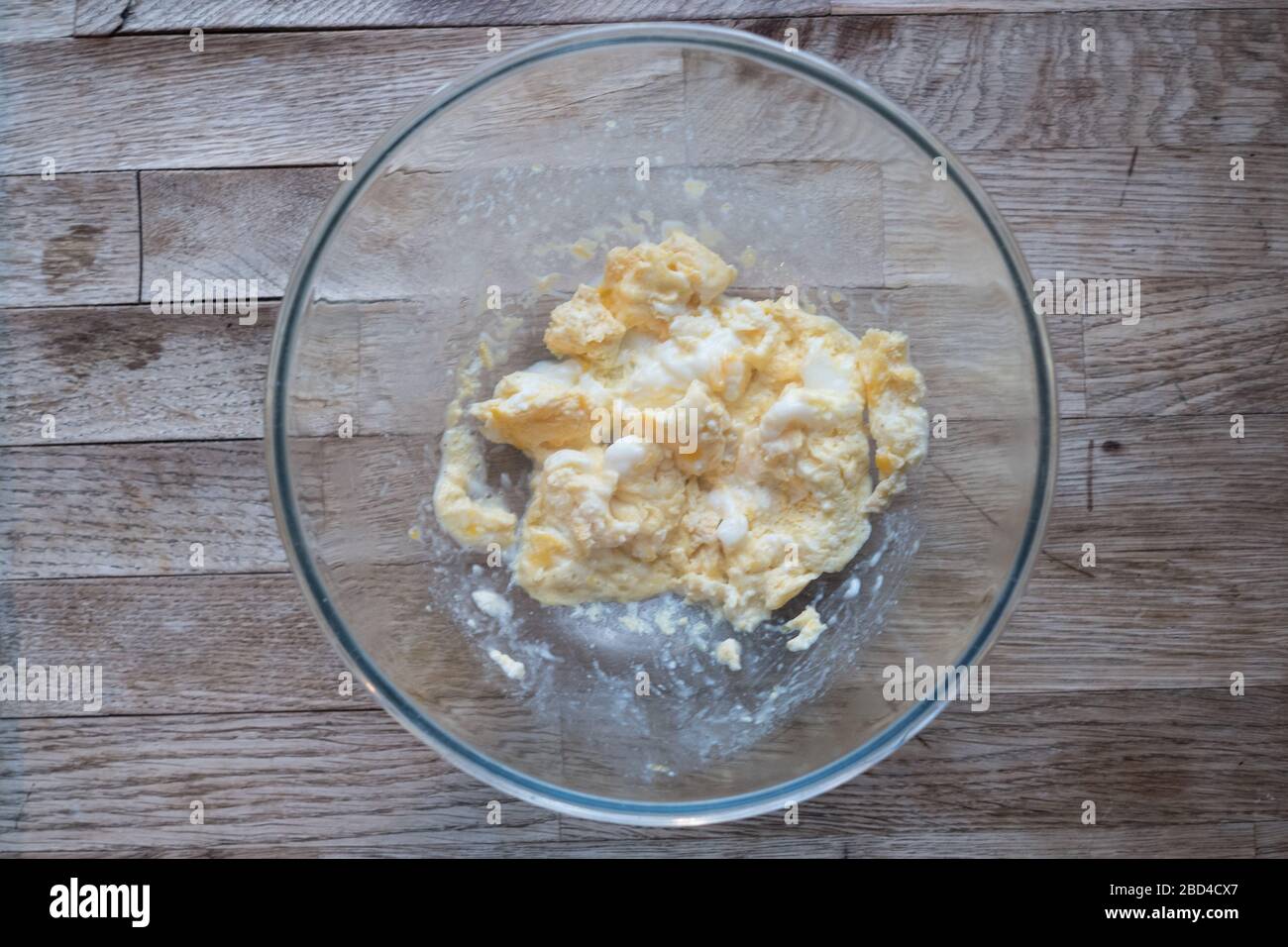 Scrambled Eggs Stock Photo