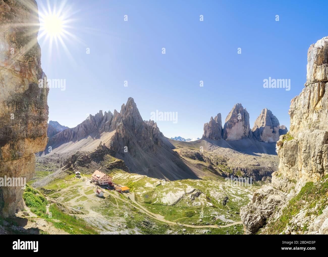 Traveling to beautiful Alps in summer Stock Photo