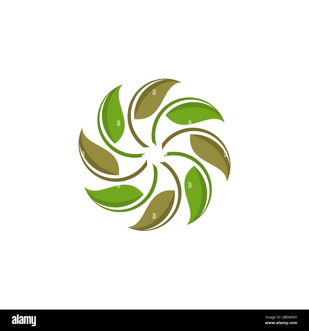 Green Natural Leaf Logo Template Illustration Design. Vector EPS 10 ...