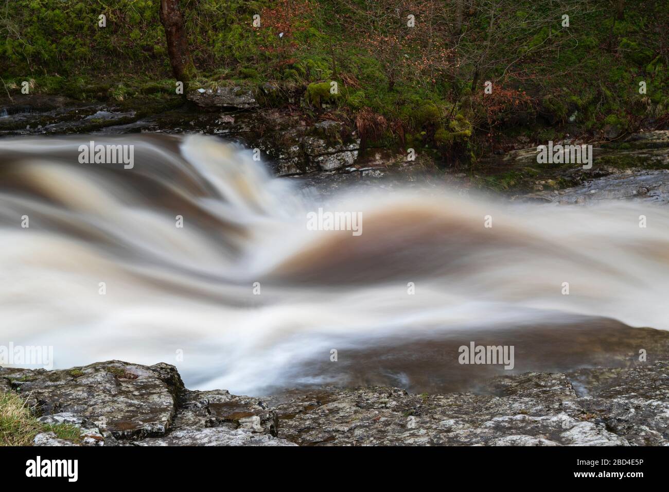 Stainforth Force waterfall in the Yorkshire Dales National Park Stock