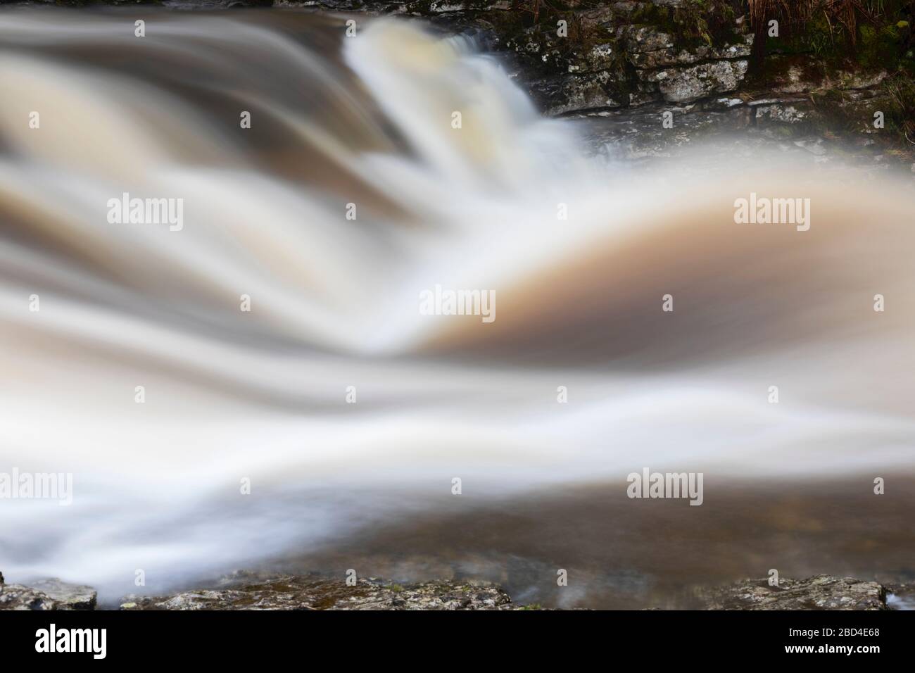 Stainforth Force waterfall in the Yorkshire Dales National Park Stock