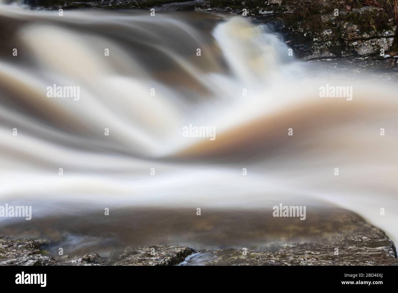 Stainforth Force waterfall in the Yorkshire Dales National Park Stock