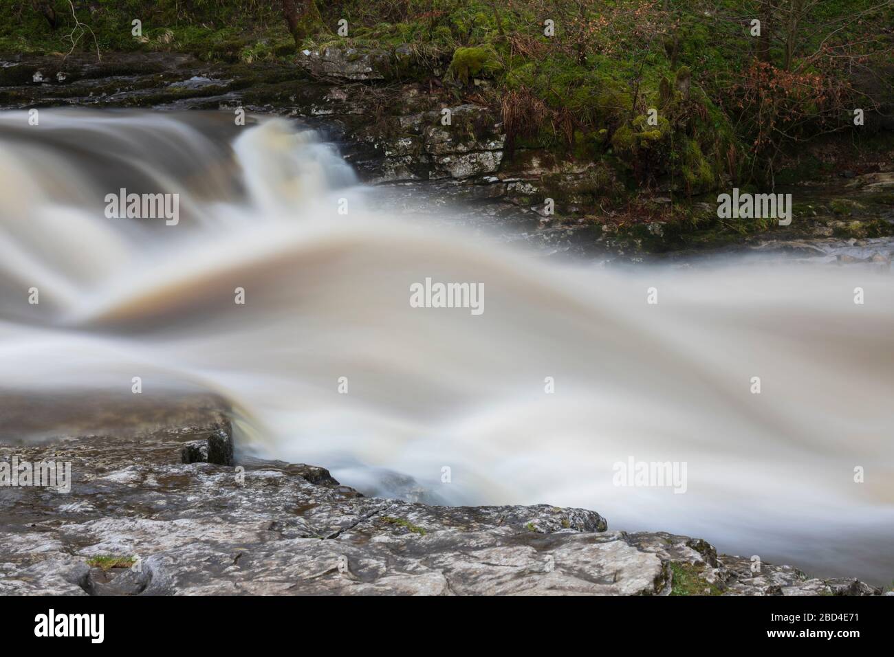 Stainforth Force waterfall in the Yorkshire Dales National Park Stock