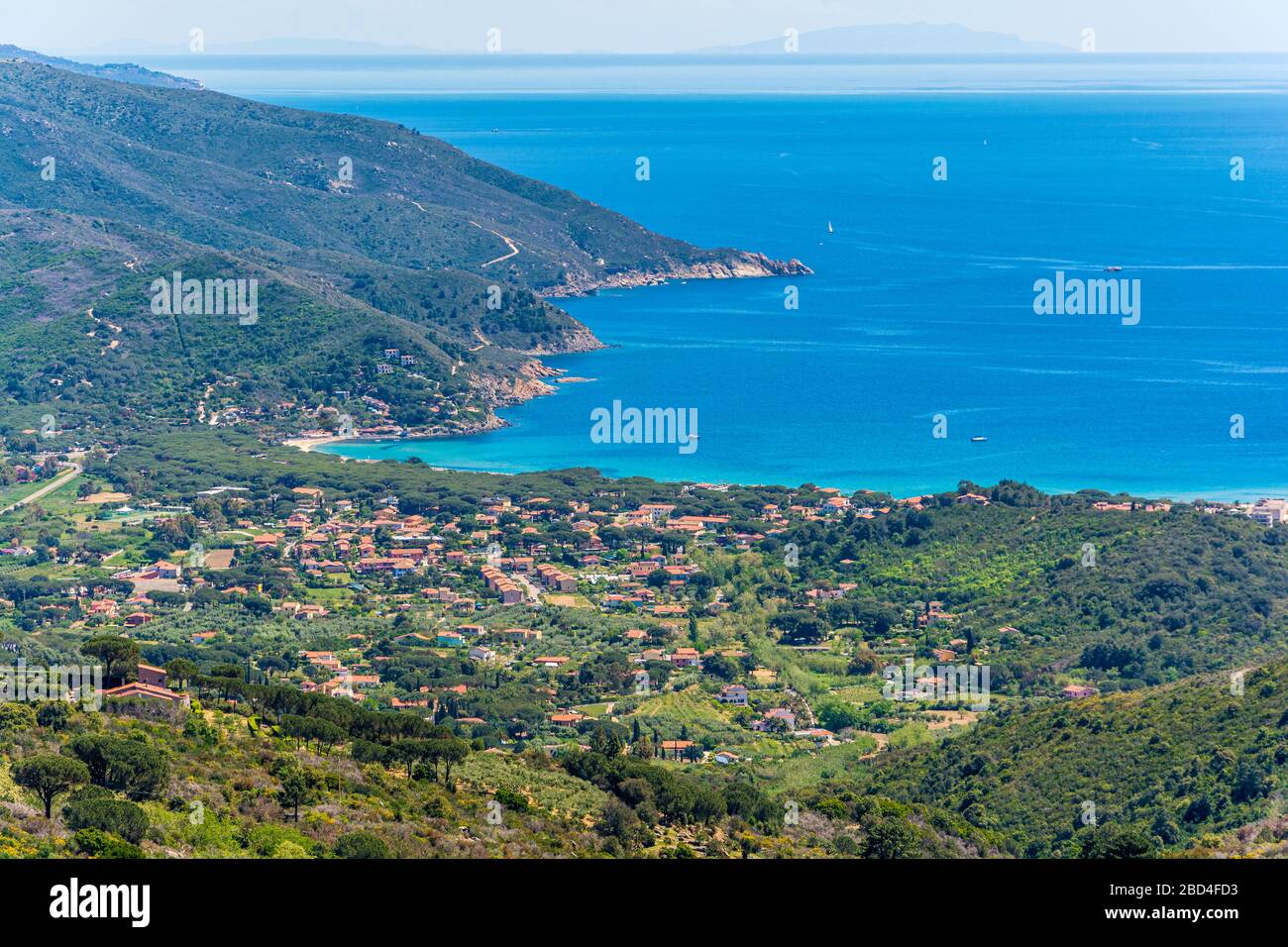Beautiful panoramic sight in Elba Island. Province of Livorno, Tuscany, Italy. Stock Photo