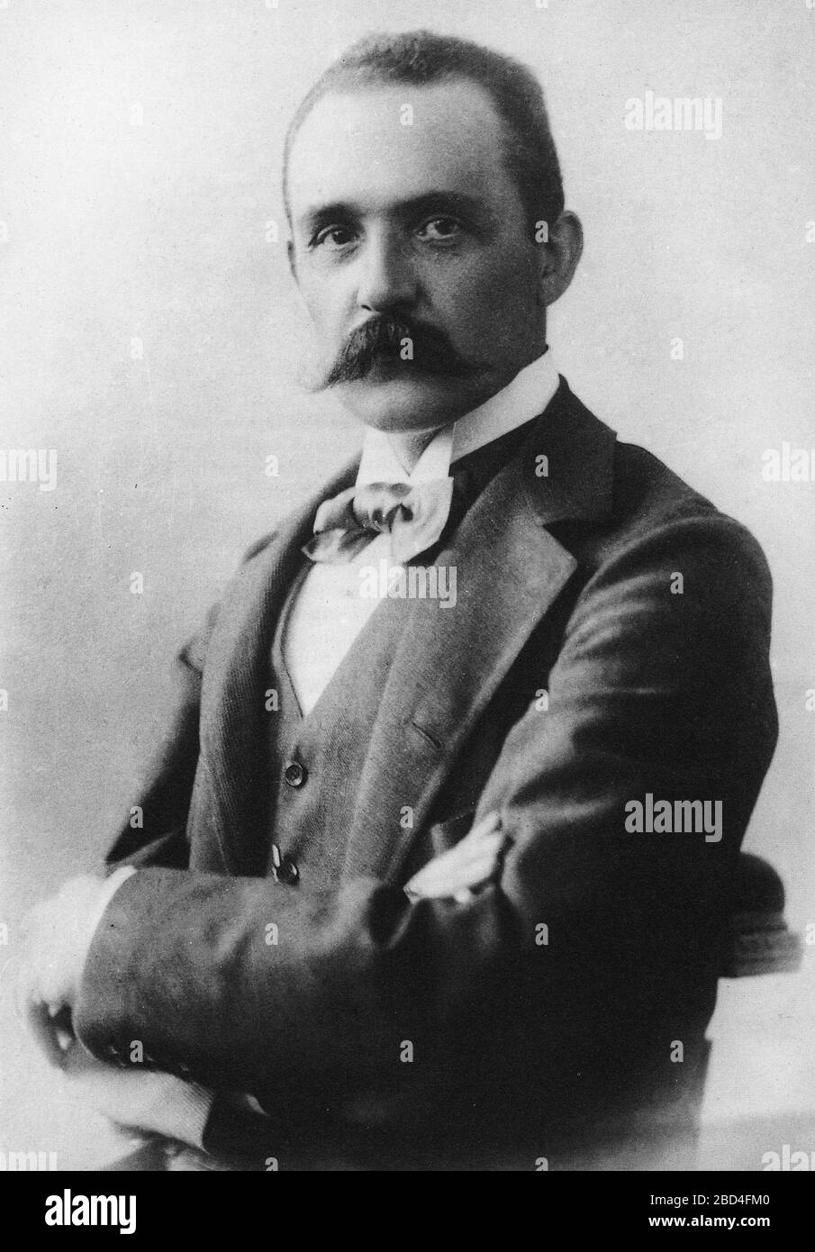 Portrait of Italian architecht Raimondo D'Aronco (1857-1932) Stock Photo
