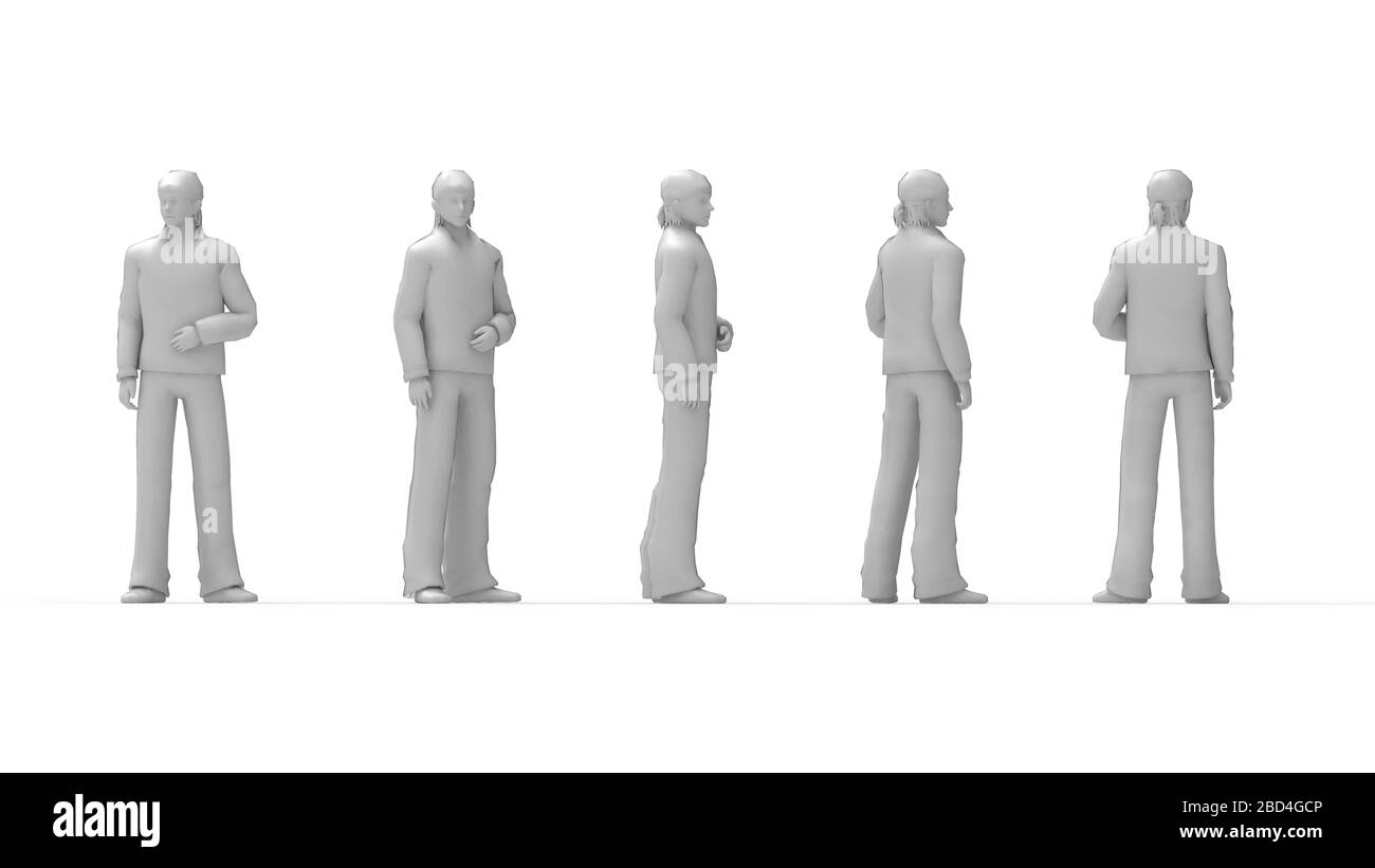 3d Illustration Of Businessman Standing With Number One. 3d Human Person  Character And White People Stock Photo, Picture and Royalty Free Image.  Image 51198693.