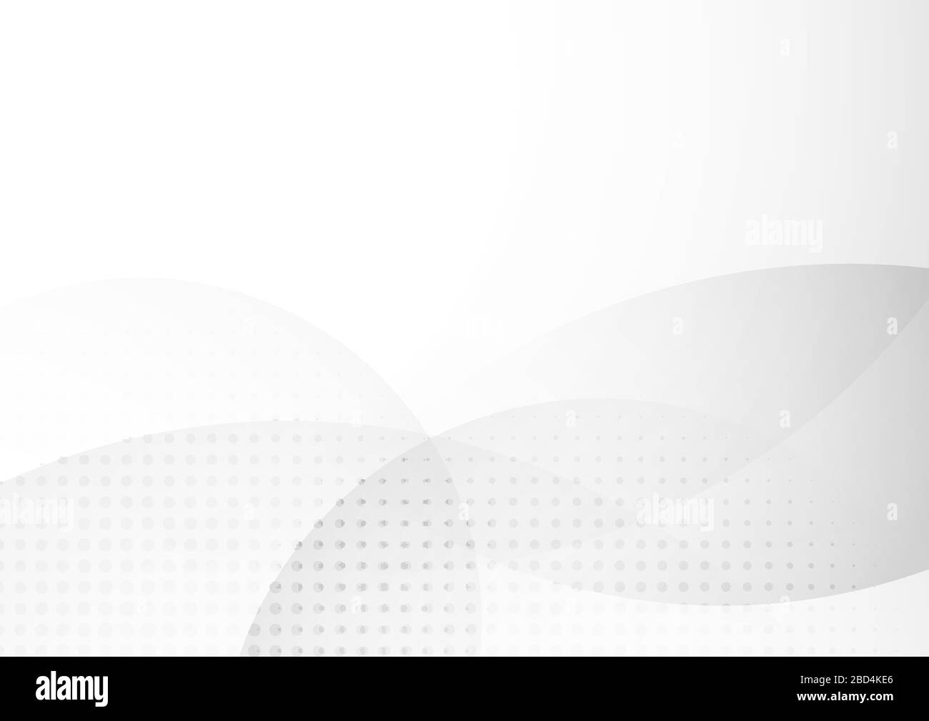 Abstract white and gray circle overlapping with halftone background. Vector illustration Stock Vector