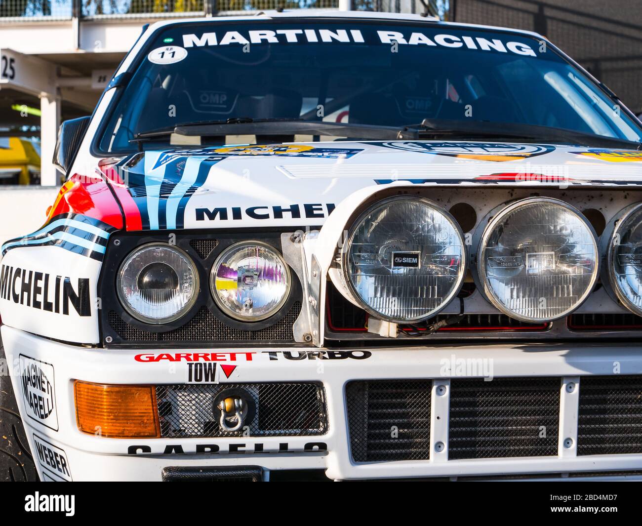 Lancia Delta rally car, Goodwood breakfast club, West Sussex UK 2019 Stock Photo