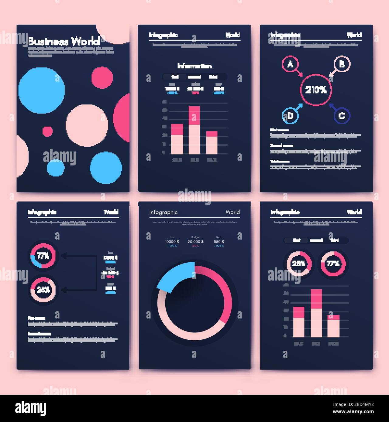 Modern infographic vector elements for business brochures. Use in Modern infographic vector elements for business brochures. Use in