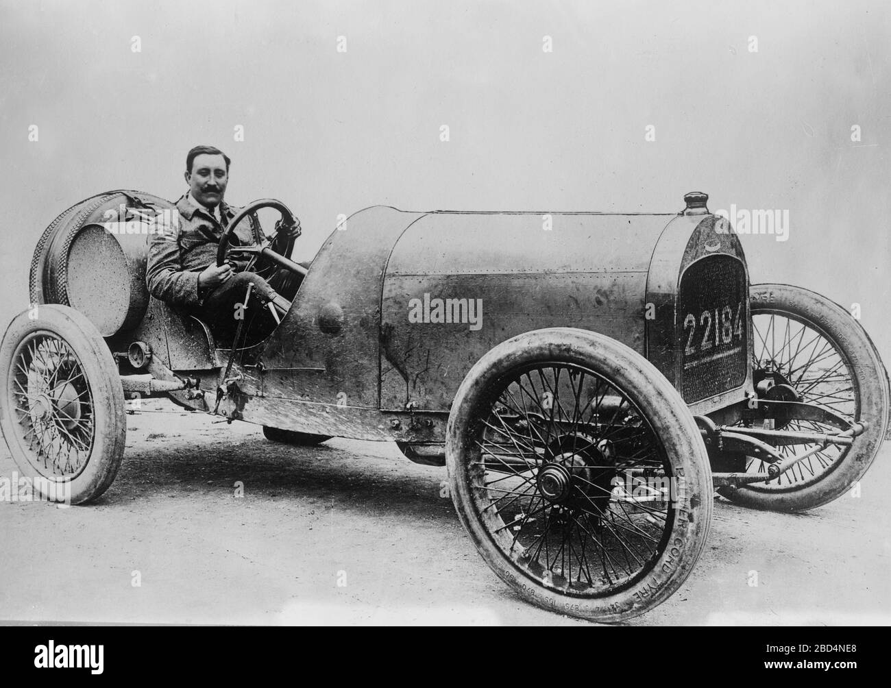 Belgian engineer, racecar driver and aviator Josef Christiaens (1879-1919) who competed at the Indianapolis 500 in 1914 Stock Photo