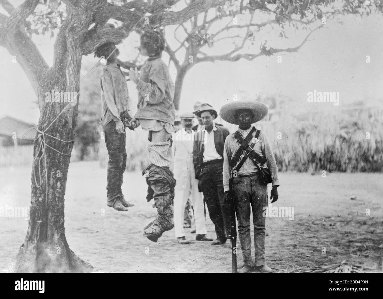 Rebel spies executed at Panuco ca. 1910s Stock Photo