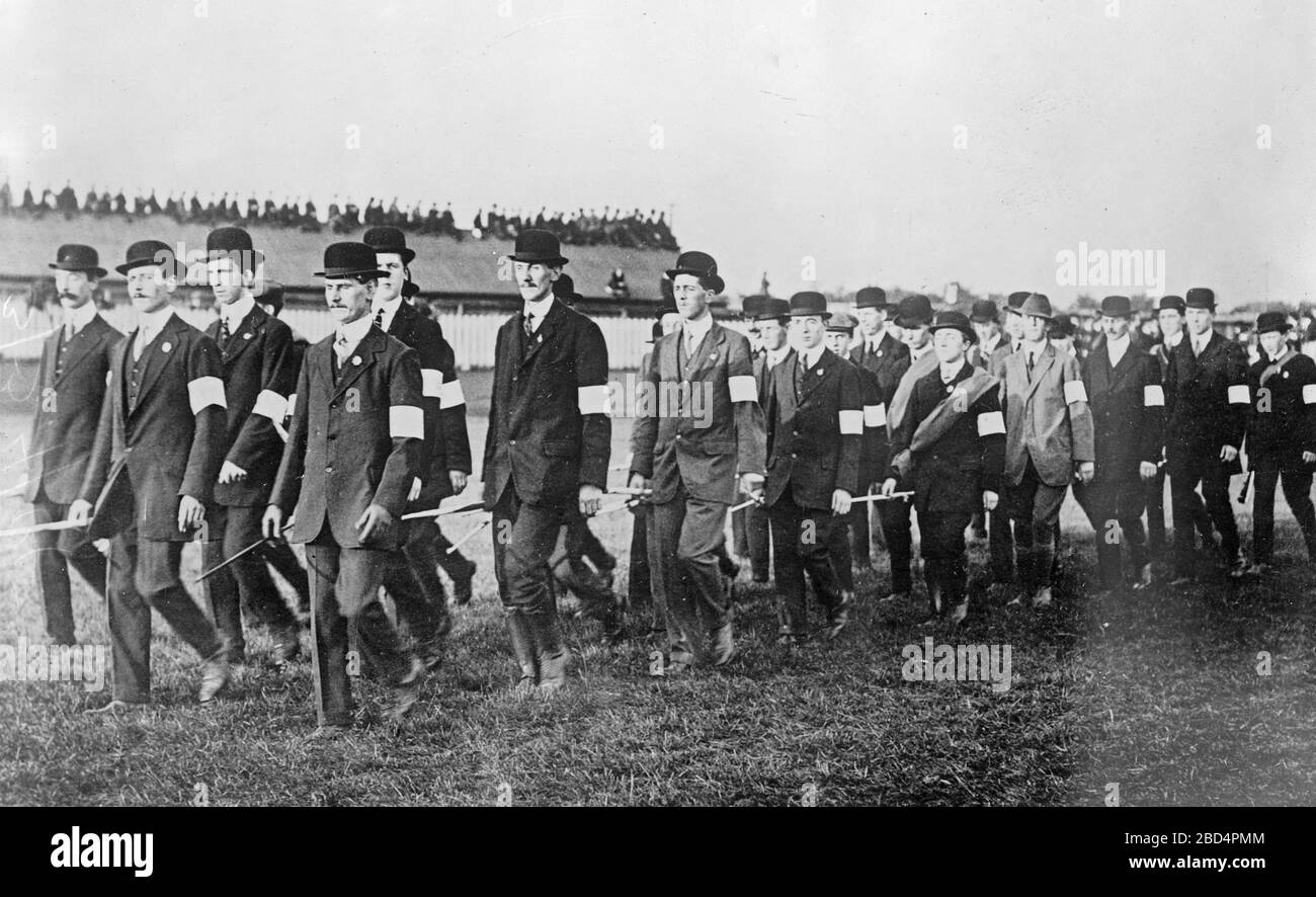 Ulster Volunteers ca. 1910-1915 Stock Photo