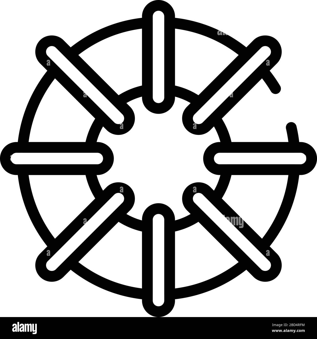Black and white striped umbrella Stock Vector Images - Alamy