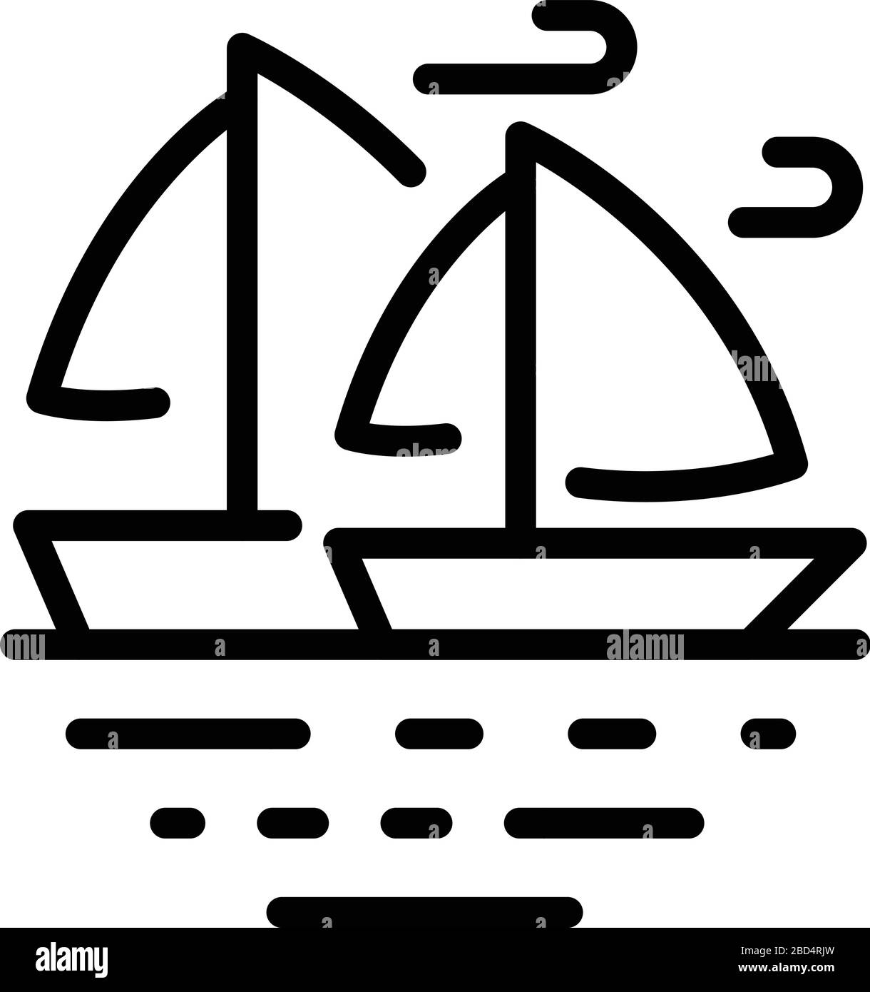 Sea yacht icon, outline style Stock Vector Image & Art - Alamy