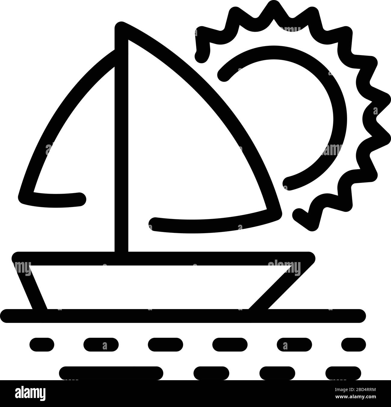 Luxury ocean yacht icon, outline style Stock Vector Image & Art - Alamy