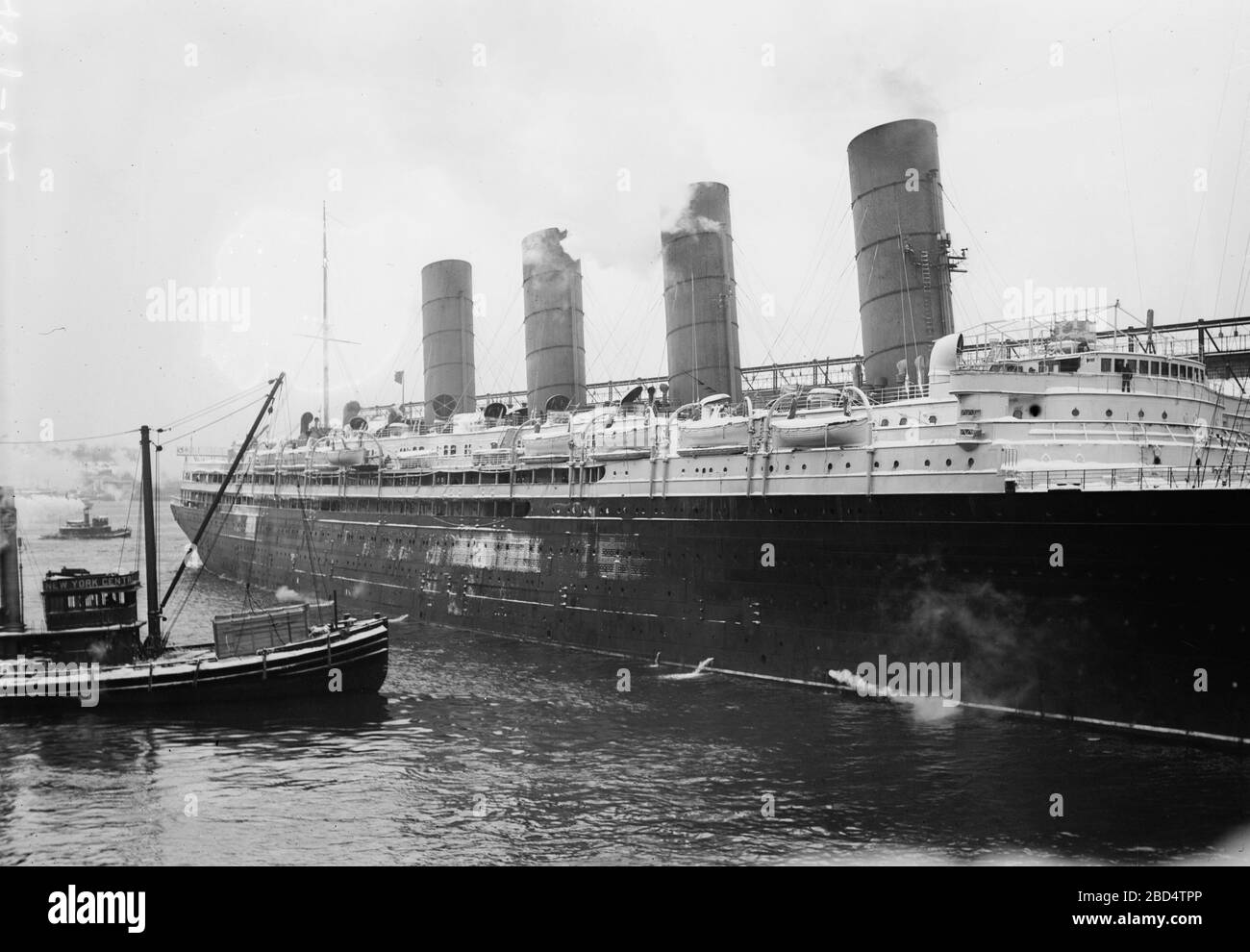 Passenger ship Lusitania ca. 1910-1915 Stock Photo
