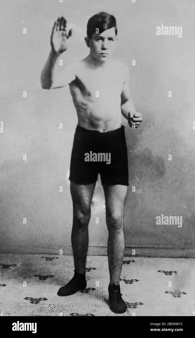Bob K.O. Sweeney, boxer, probably early in his career, 1911 or 1912