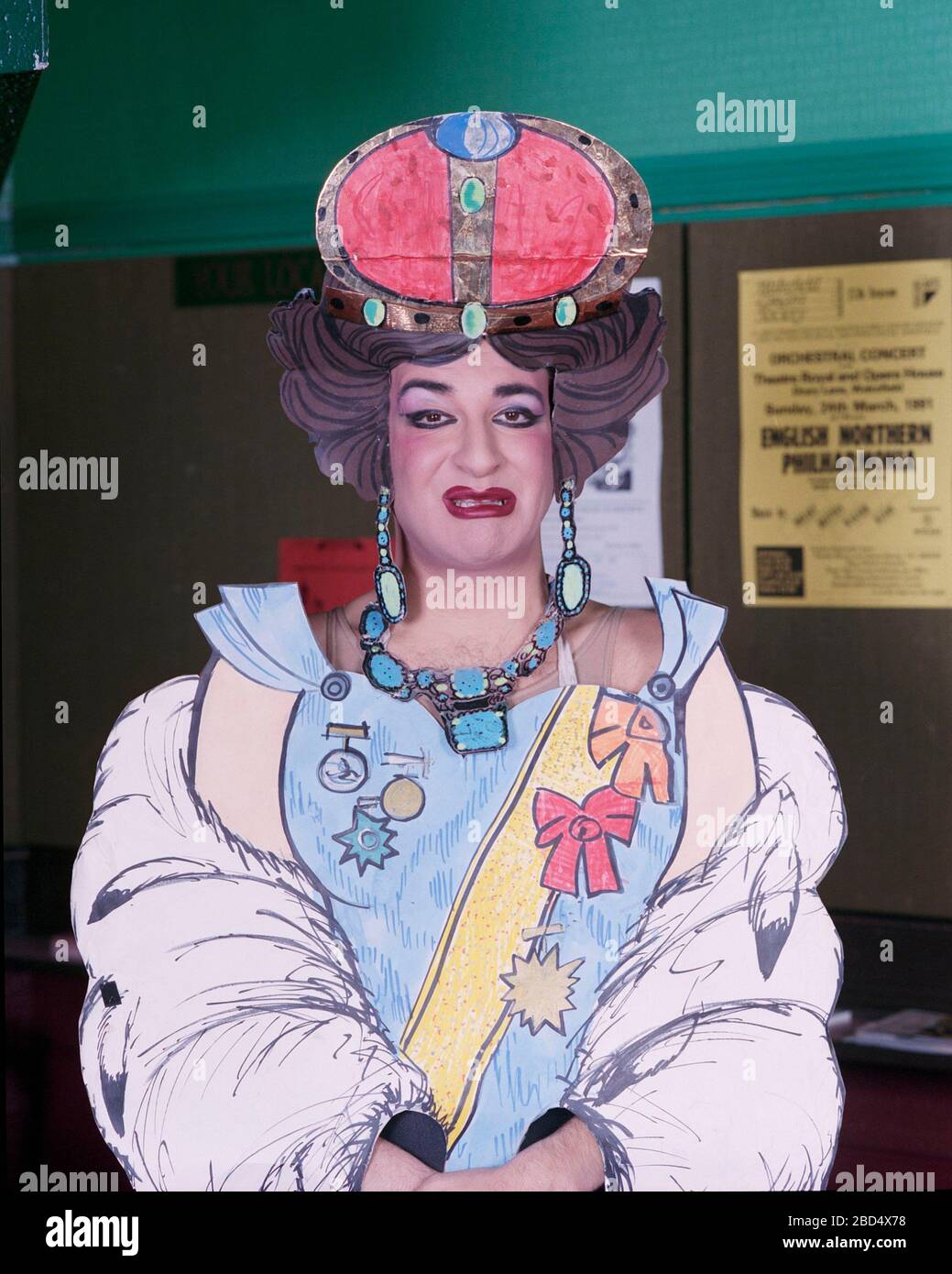 Filming of channel 4 comedy 'Packet of Three' in 1990 at Wakefield Theatre, West Yorkshire, Northern England, UK Stock Photo