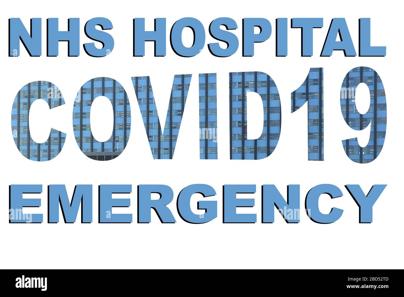 NHS hospital, Hull HRI, Covid19 Stock Photo