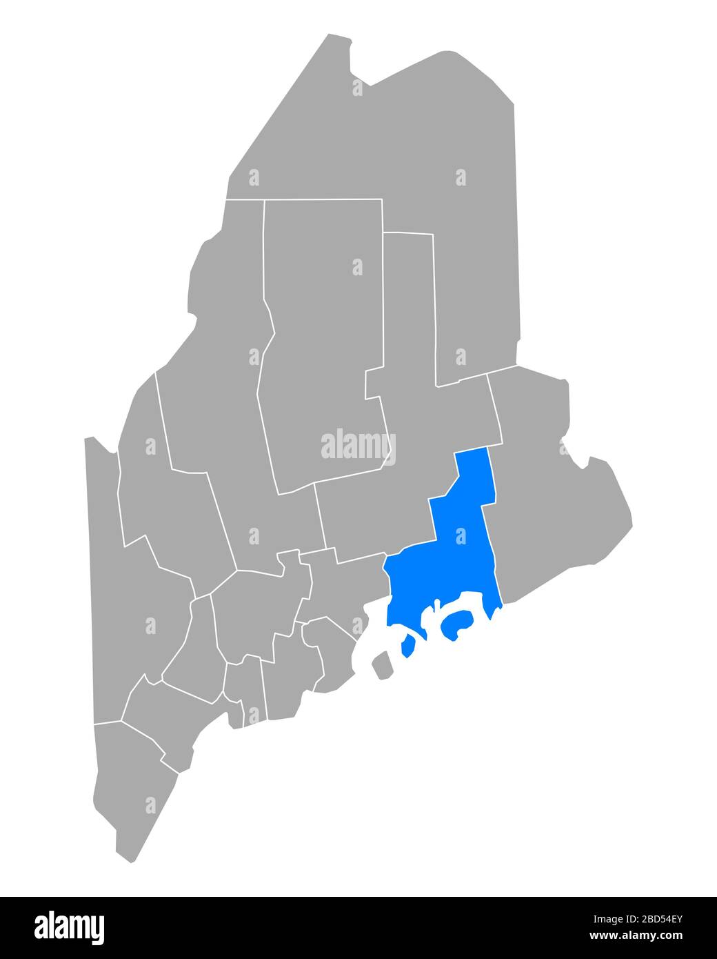 Map of Hancock in Maine Stock Photo Alamy