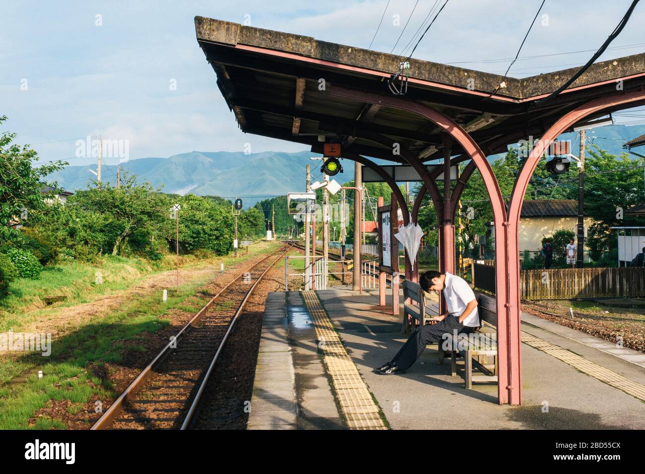 Rural japan train station hires stock photography and images Alamy