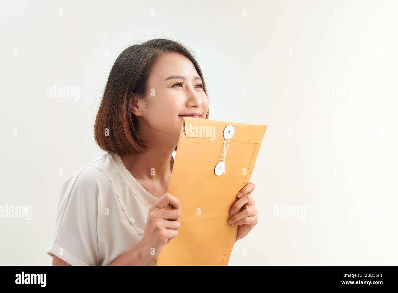 Adult and document envelopes for job application Stock Photo Alamy