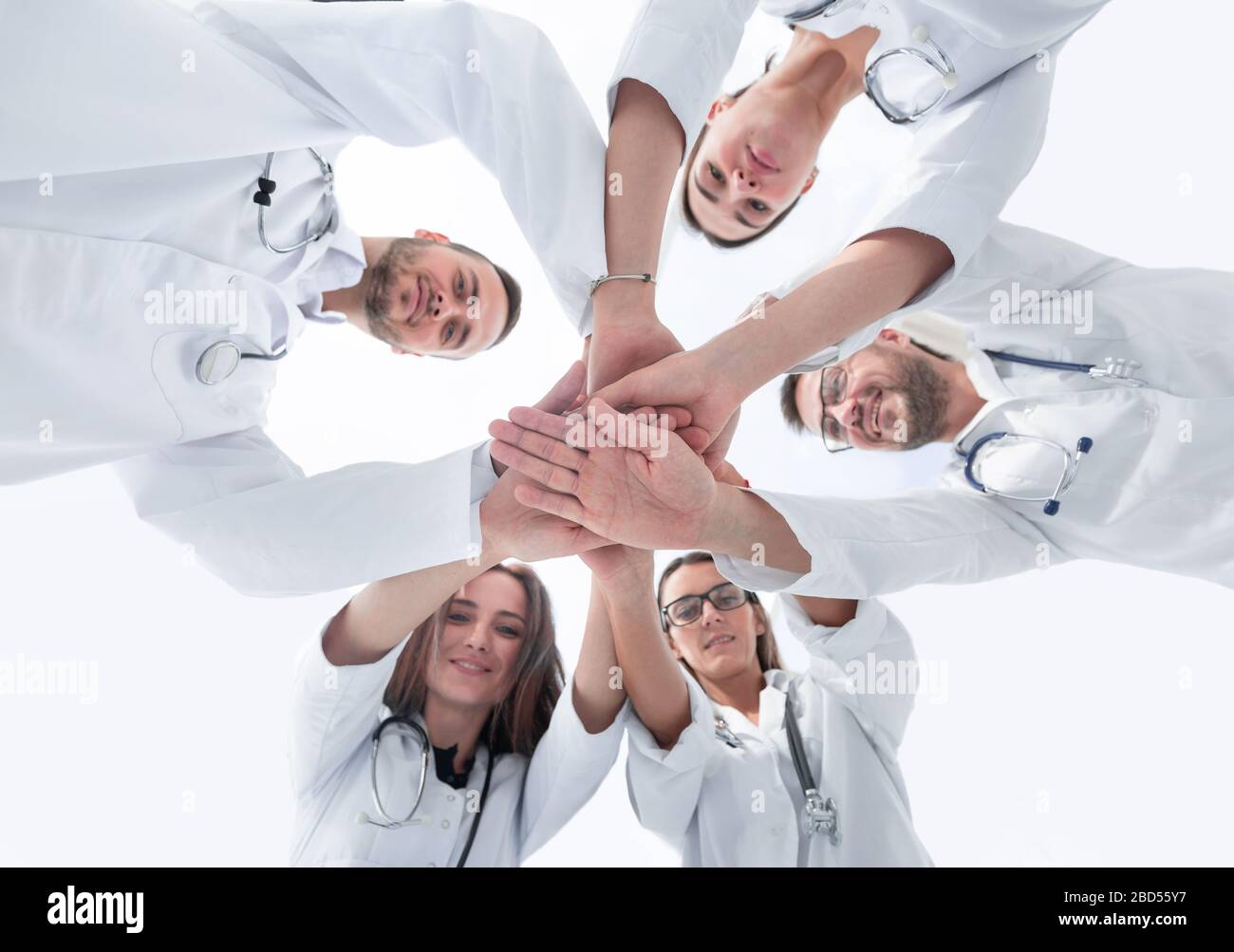 group of diverse medical professionals showing their unity Stock Photo ...