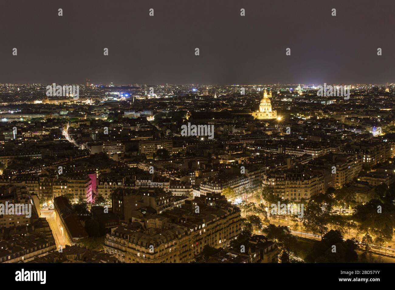 Eiffel Tower View Stock Photo