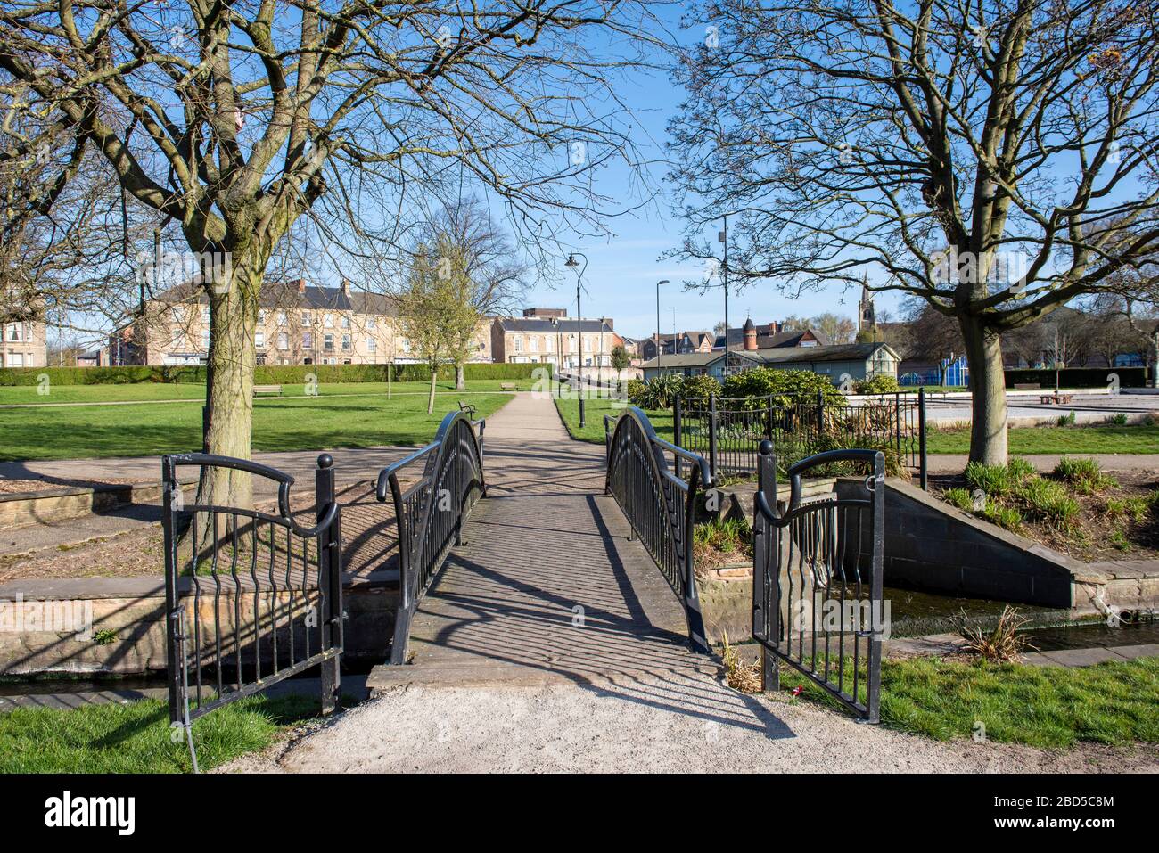 Sunny spring day at Titchfield Park, captured during the Covid-19 ...