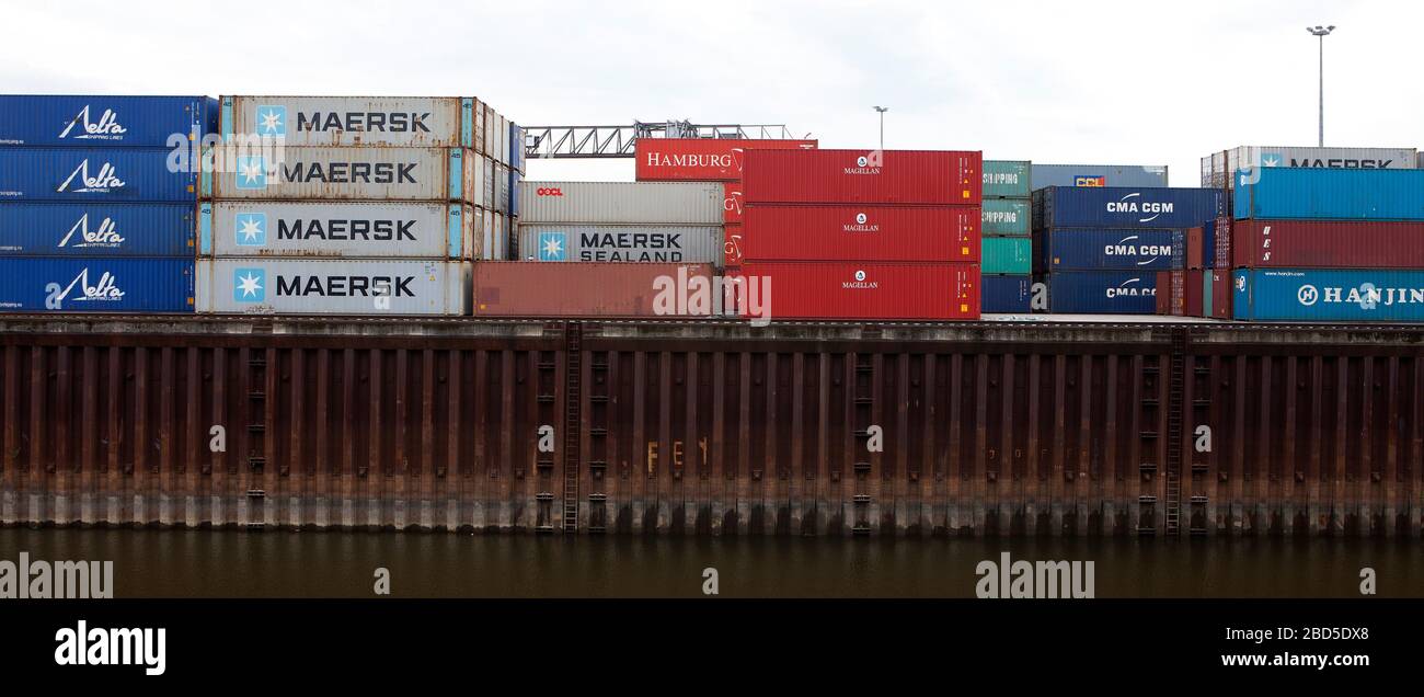 Container for international shipping Stock Photo