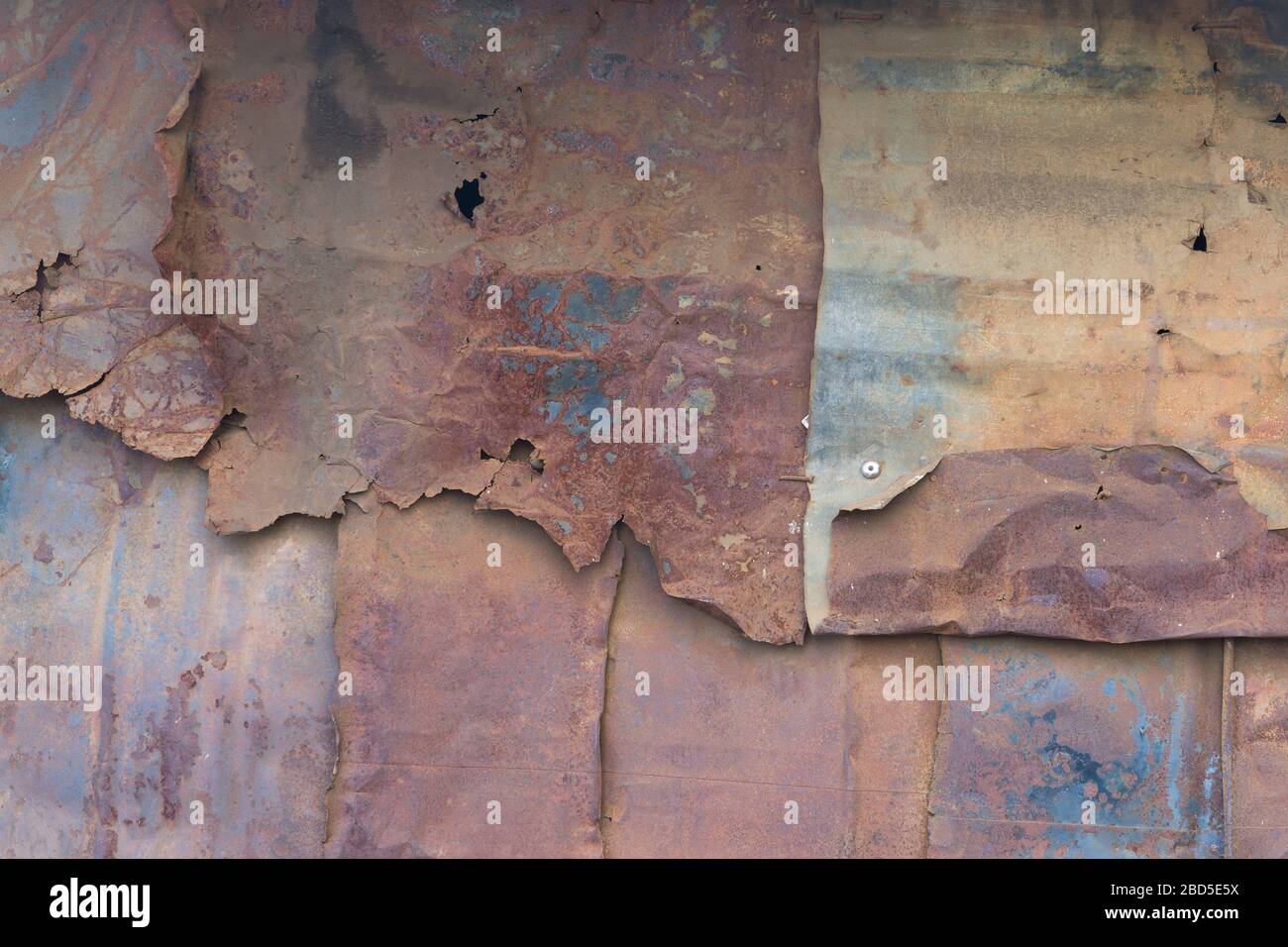 Corrugated iron wall, Mathare, Nairobi, Kenya. Mathare is a collection ...