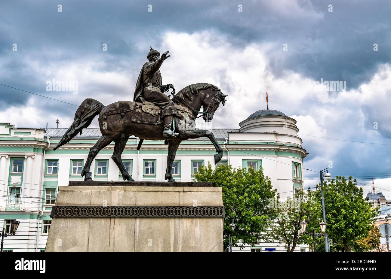 Monument to Mikhail Yaroslavich of Tver in Tver, Russia Stock Photo