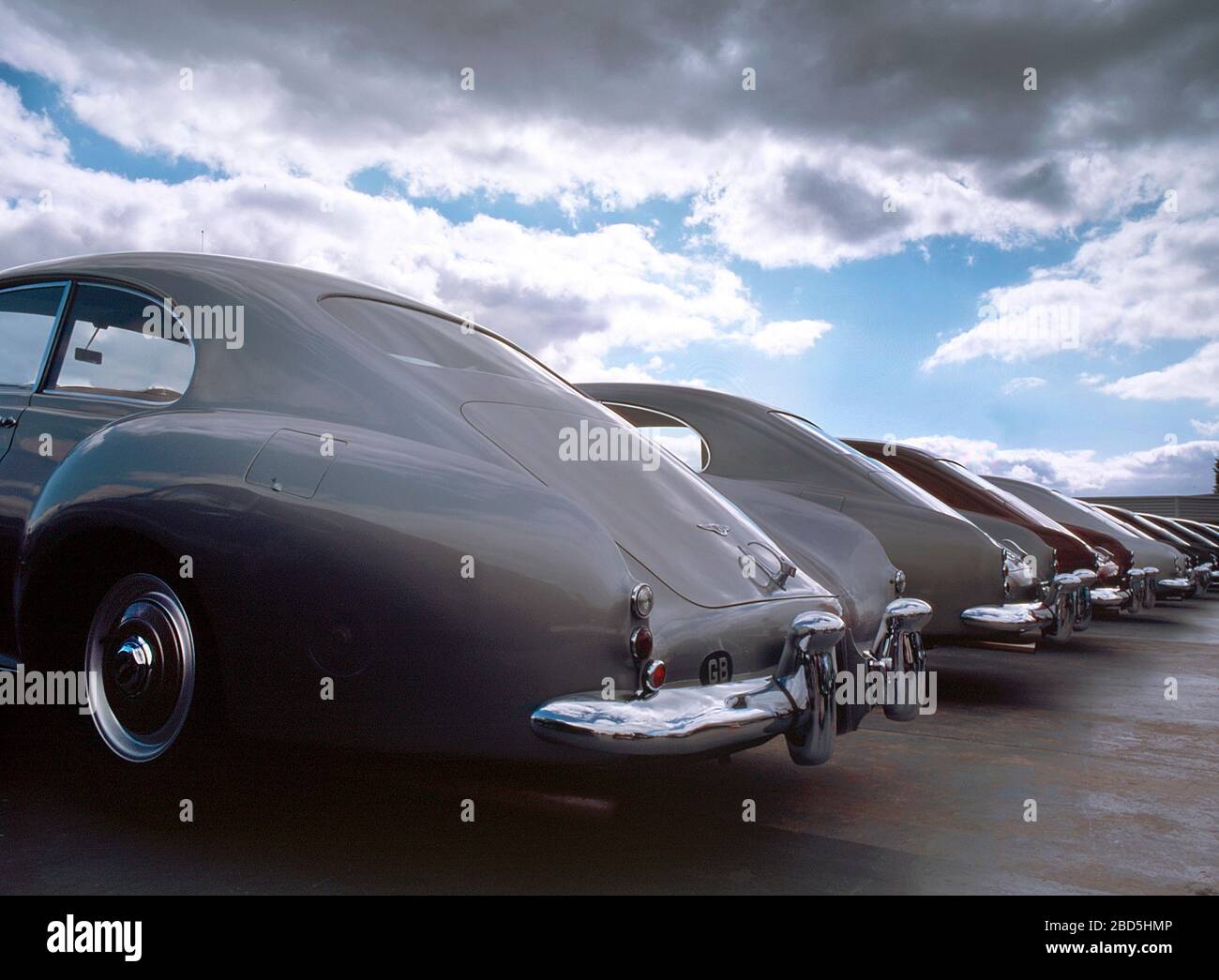 Bentley Continental 50th Anniversary meeting at Silverstone 2001 Stock Photo