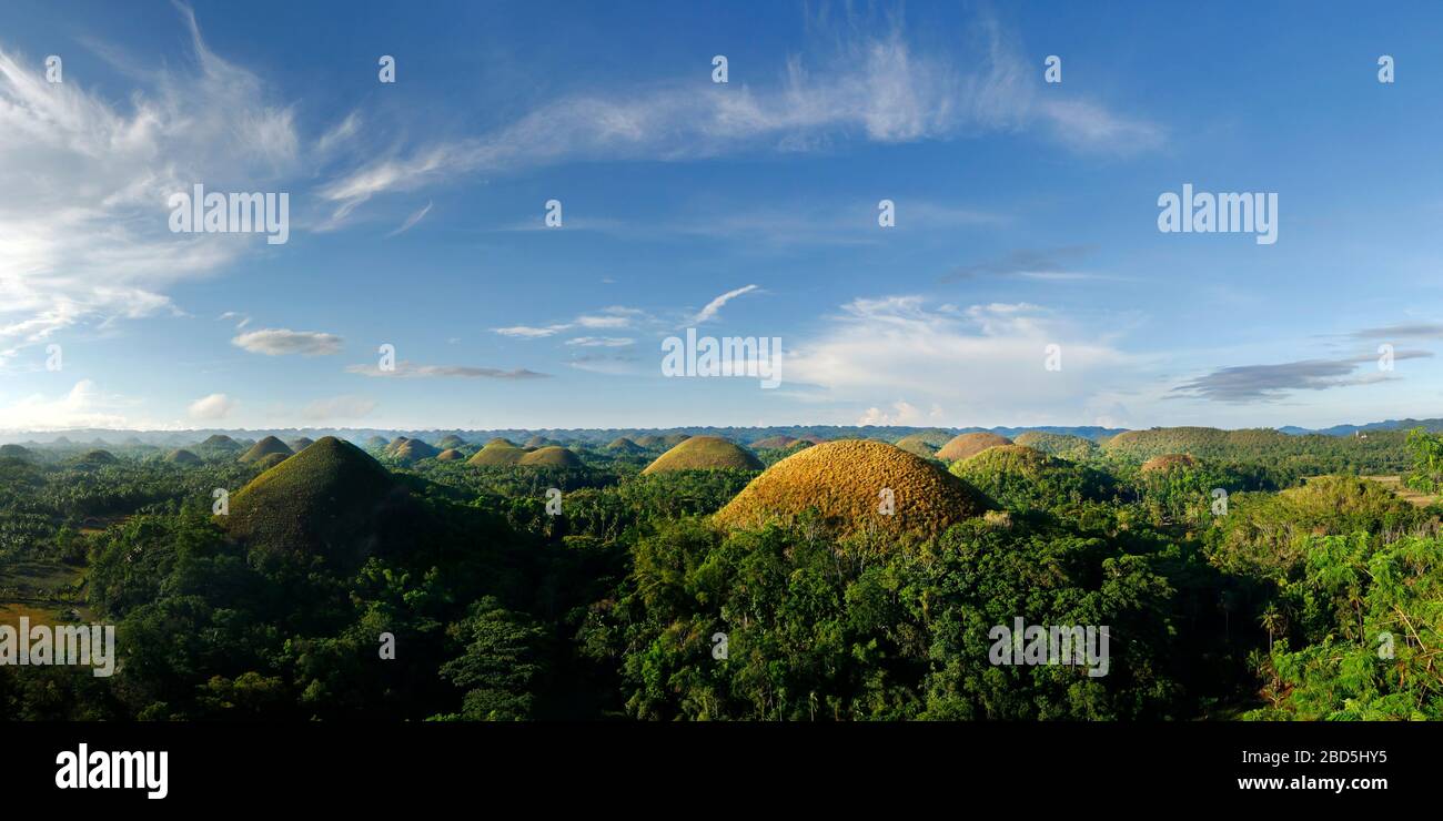 Chocolate hills landscape in Bohol island Philippines Stock Photo Alamy