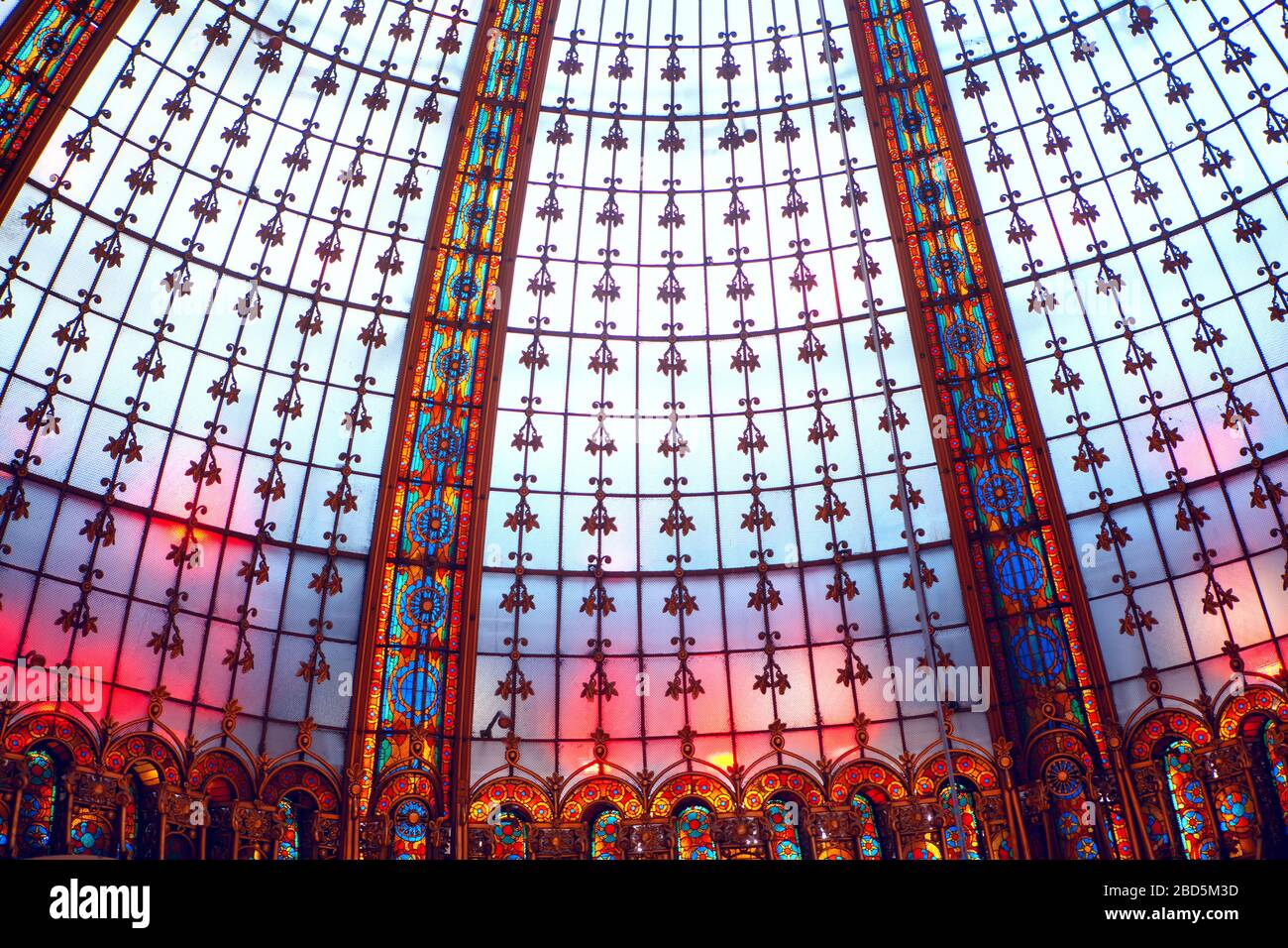 stained glass dome with natural lighting Stock Photo Alamy