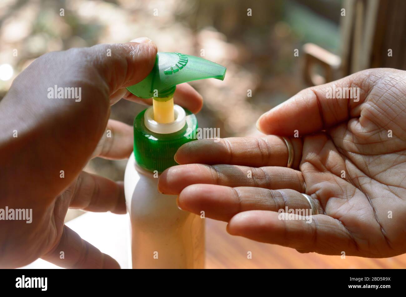 Part of Hand wash and Sanitize bottle. hand sanitizer cleaning product