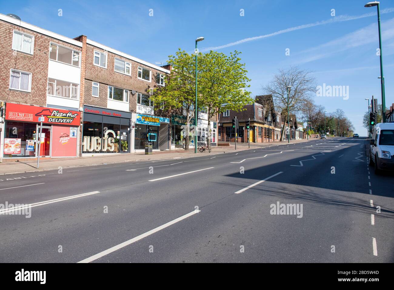 Mansfield Road in Sherwood, captured during the Covid19 lockdown