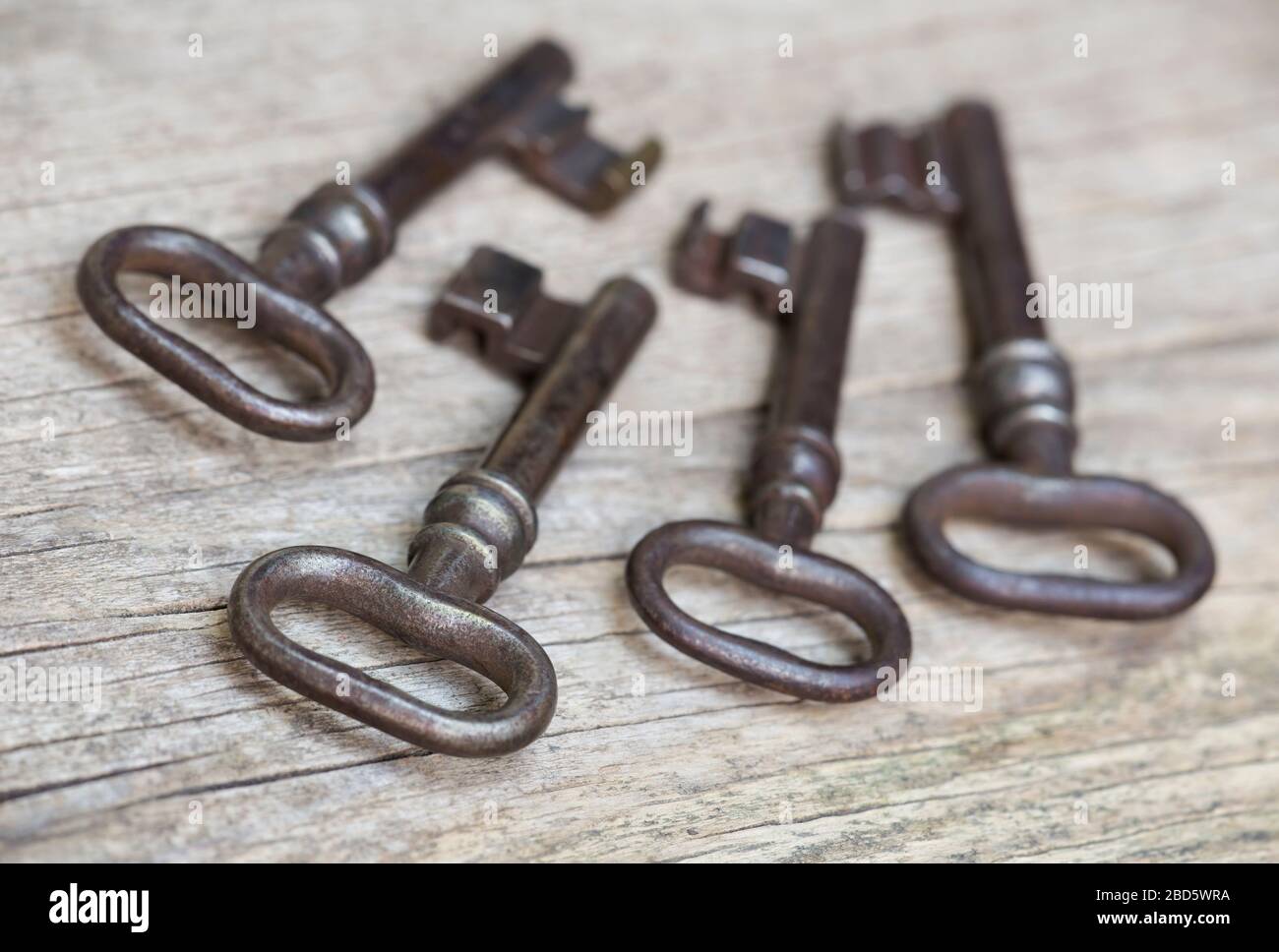 Iron keys, solution concept Stock Photo Alamy