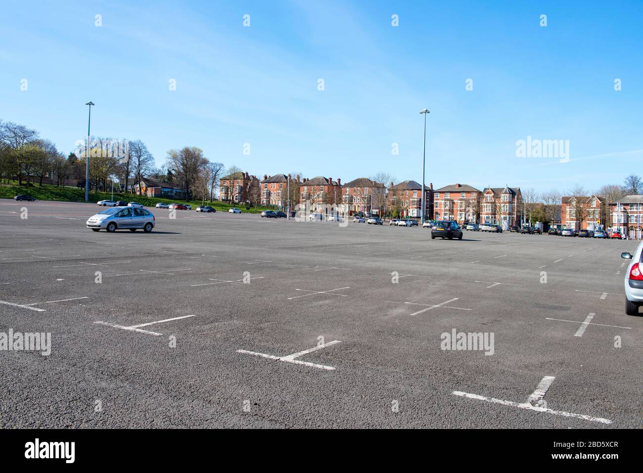 A virtually empty Forest Park and Ride, captured during the Covid19