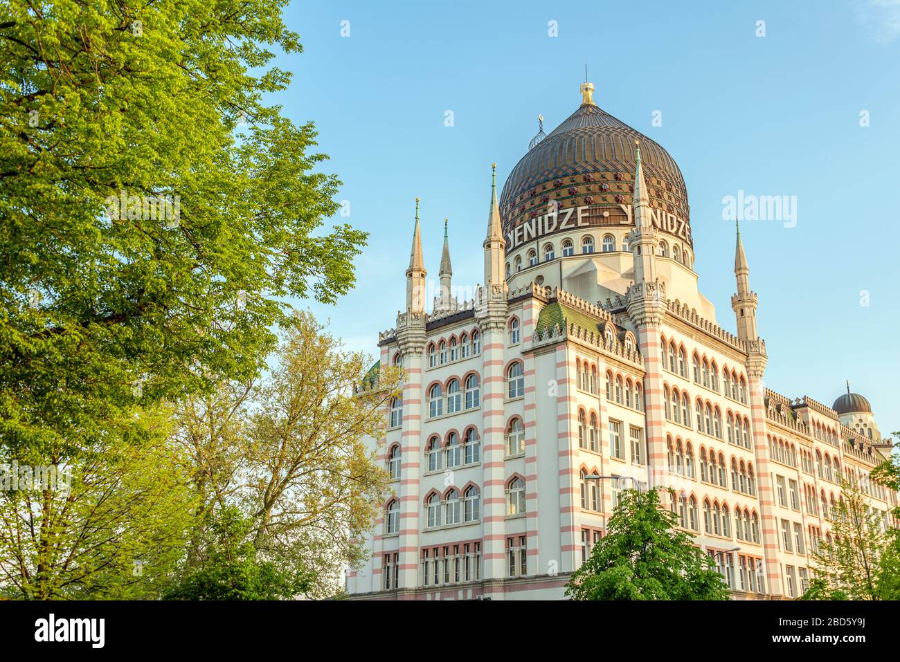 Yenidze Building, the former factory building of a cigarette factory in Dresden, Saxony, Germany Stock Photo