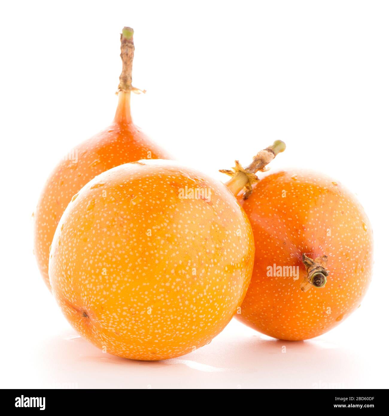 Passion fruit maracuja granadilla on white background Stock Photo - Alamy