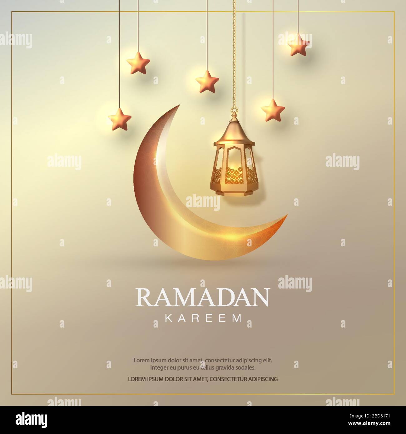 Eid Mubarak islamic design Stock Vector