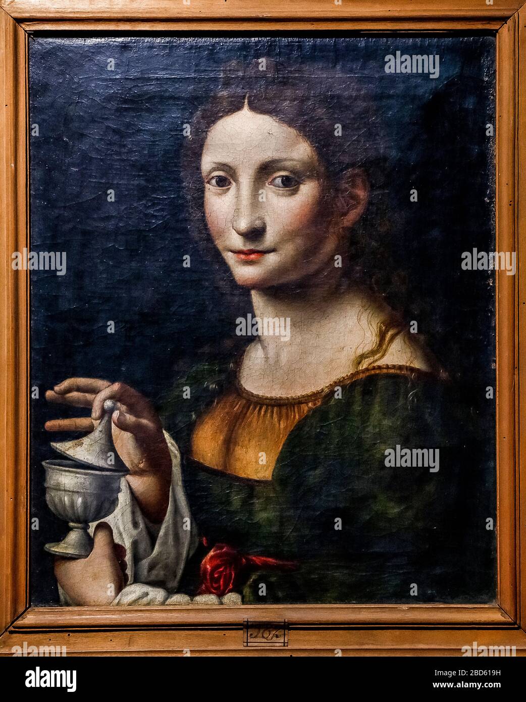 Italy Lombardy - Cremona - Civic Museum -' Ala Ponzone' - Milanese painter: Santa Maria Maddalena Stock Photo