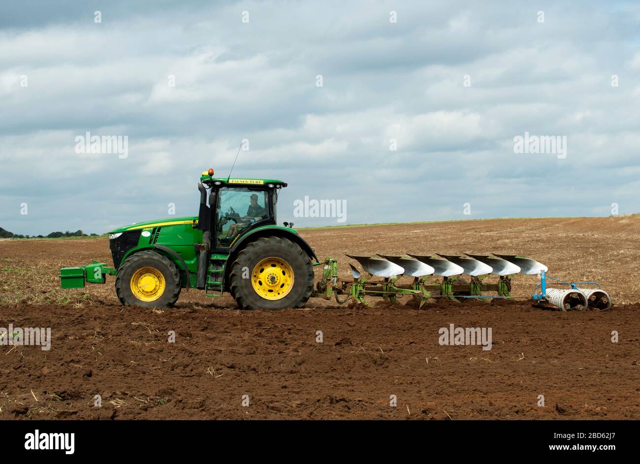 John Deere 7250 R tractor Stock Photo